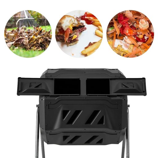 160-litrový dvojkomorový rotujúci kompostér