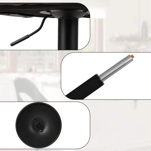 Moderný barový stoličky 2 ks, čierno-biele