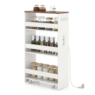 4-podlažný úložný vozík s nabíjacou stanicou