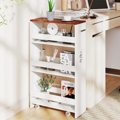 4-podlažný úložný vozík s nabíjacou stanicou