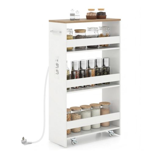 4-podlažný úložný vozík s nabíjacou stanicou