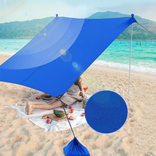 Prenosná slnečná ochrana so 4 pieskovými vakmi 2,3x2x2 m UV50+