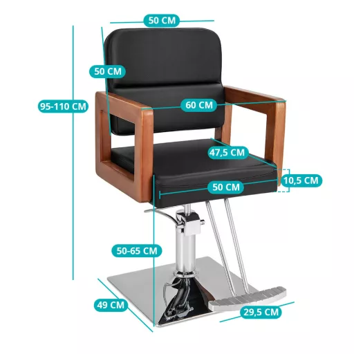 Hydraulická holičská stolička
