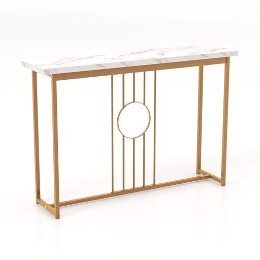 Moderná predsieňová konzola s doskou z umelého mramoru