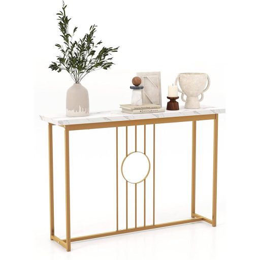 Moderná predsieňová konzola s doskou z umelého mramoru