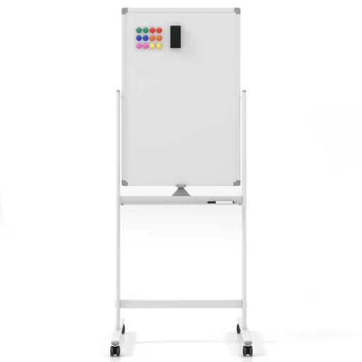 Flip Chart Biela Tabuľa s Príslušenstvom, 60 x 90 cm