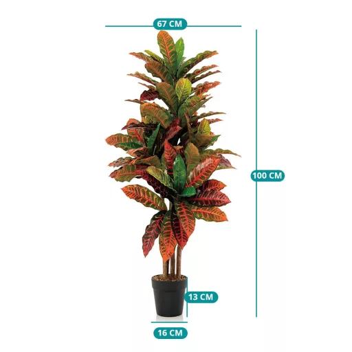 Kroton umelá rastlina 100 cm