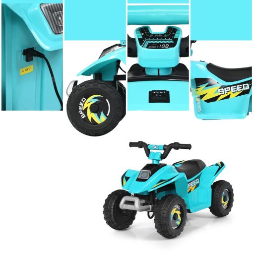 Detská elektrická štvorkolka 6V, modrá