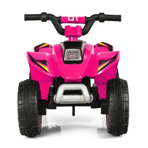 Detský štvorkolový elektrický vozík na batérie, ružový