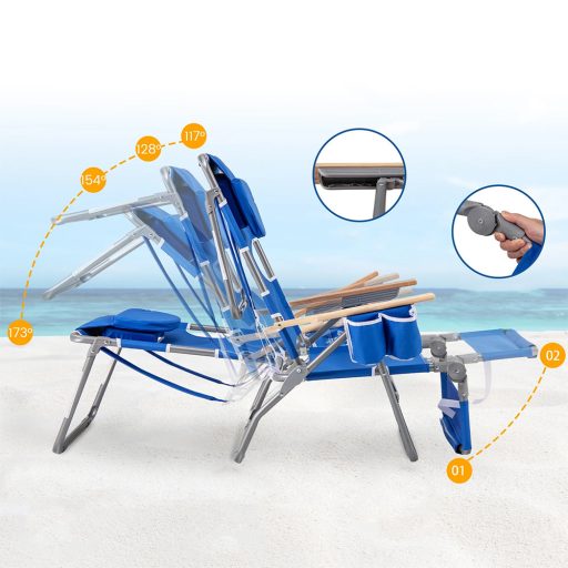 3 v 1 skladacia plážová stolička