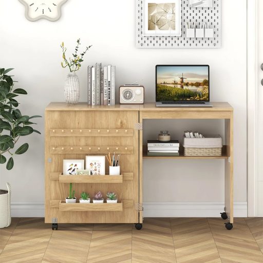 Skladací stolík na šijací stroj, prírodný