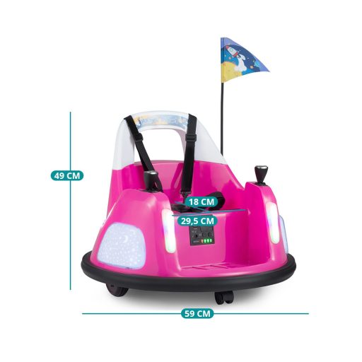 Detský dodžem 12V, ružový