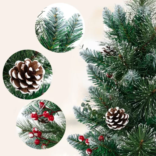 Ozdobený umelý vianočný stromček s 20 teplými LED svetlami, 90 cm
