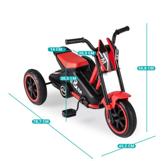 Detská trojkolka červená