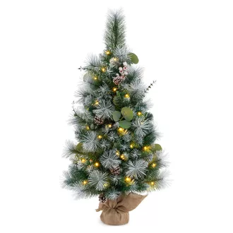 Mini Vianočný Stromček s Teplými LED Svetlami, 90cm