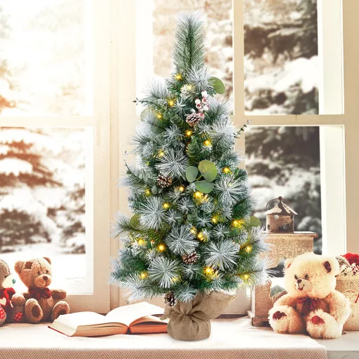Mini Vianočný Stromček s Teplými LED Svetlami, 90cm