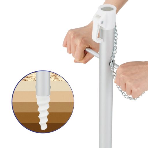 Naklápací plážový slnečník 198 cm modrý