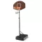 Nastaviteľný detský basketbalový kôš hnedý