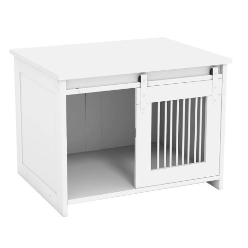 Moderná vnútorná psia búda, biela