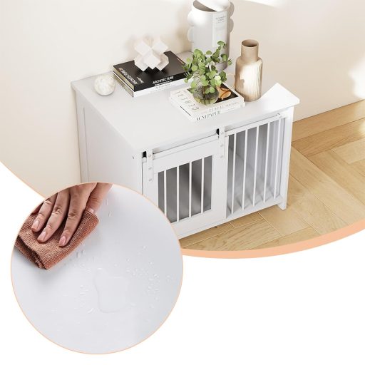 Moderná vnútorná psia búda, biela