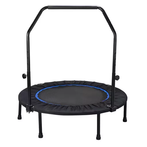 Fitness trampolína s madlom