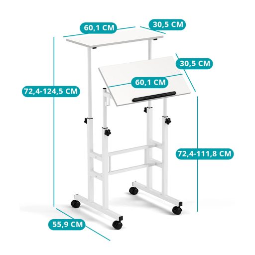 Mobilný stôl s kolieskami