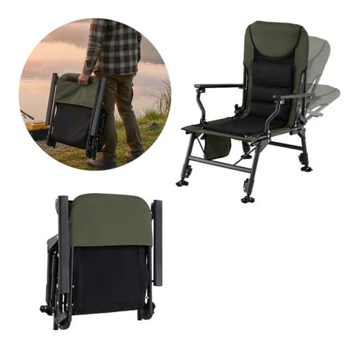 Veľká rybárska stolička s opierkou na nohy