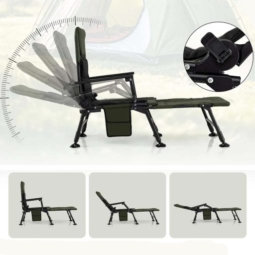 Veľká rybárska stolička s opierkou na nohy