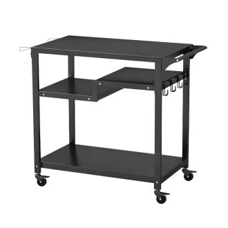 Pojazdný trojposchodový grilovací vozík