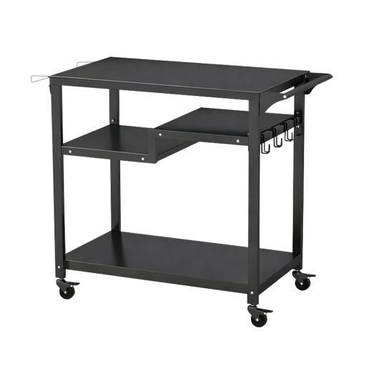 Pojazdný trojposchodový grilovací vozík