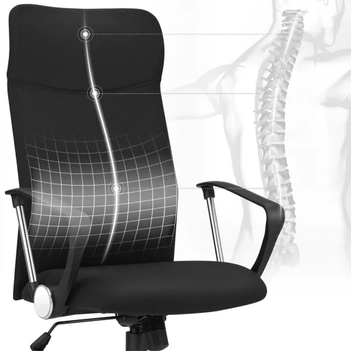 Ergonomická kancelárska stolička s vysokým operadlom