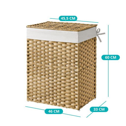 Plastový kôš na bielizeň 45,5 x 32 x 61 cm