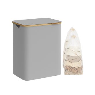 Plastový kôš na bielizeň, sivý