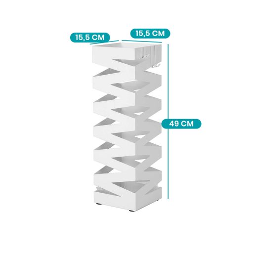 Stojan na dáždniky so zick-zack vzorom