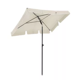 Nastaviteľný slnečník s taškou, 2x1.25m béžový