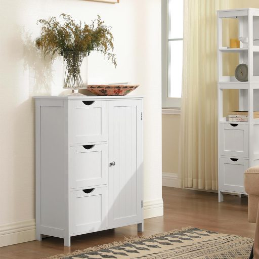 Úložná skrinka s 3 zásuvkami a 1 policou 60x30x81 cm