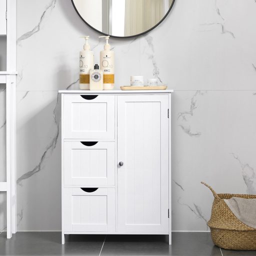 Úložná skrinka s 3 zásuvkami a 1 policou 60x30x81 cm