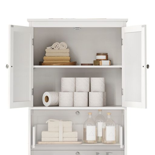 Skrinka s 2 dverami a 2 zásuvkami 60x30x110 cm