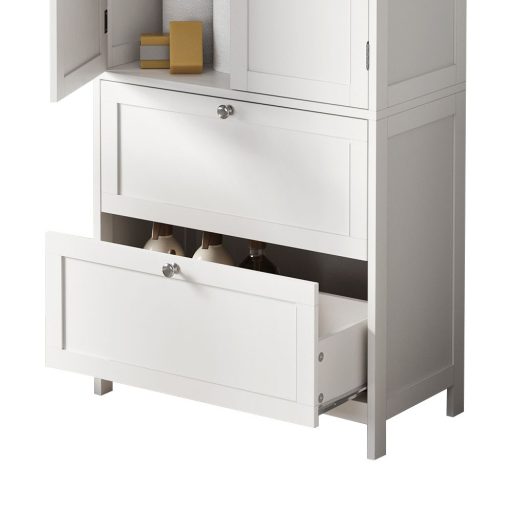 Skrinka s 2 dverami a 2 zásuvkami 60x30x110 cm