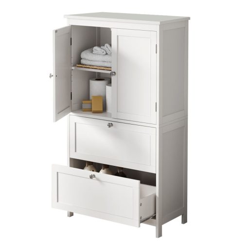 Skrinka s 2 dverami a 2 zásuvkami 60x30x110 cm