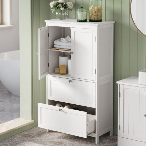 Skrinka s 2 dverami a 2 zásuvkami 60x30x110 cm