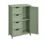 Strednezelená komoda s 4 zásuvkami 55x30x82.2cm