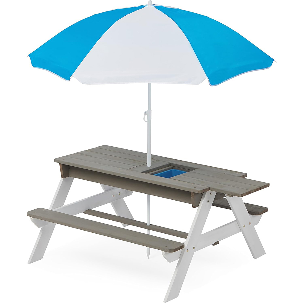 E-shop 3 v 1 detský piknikový stôl s dáždnikom
