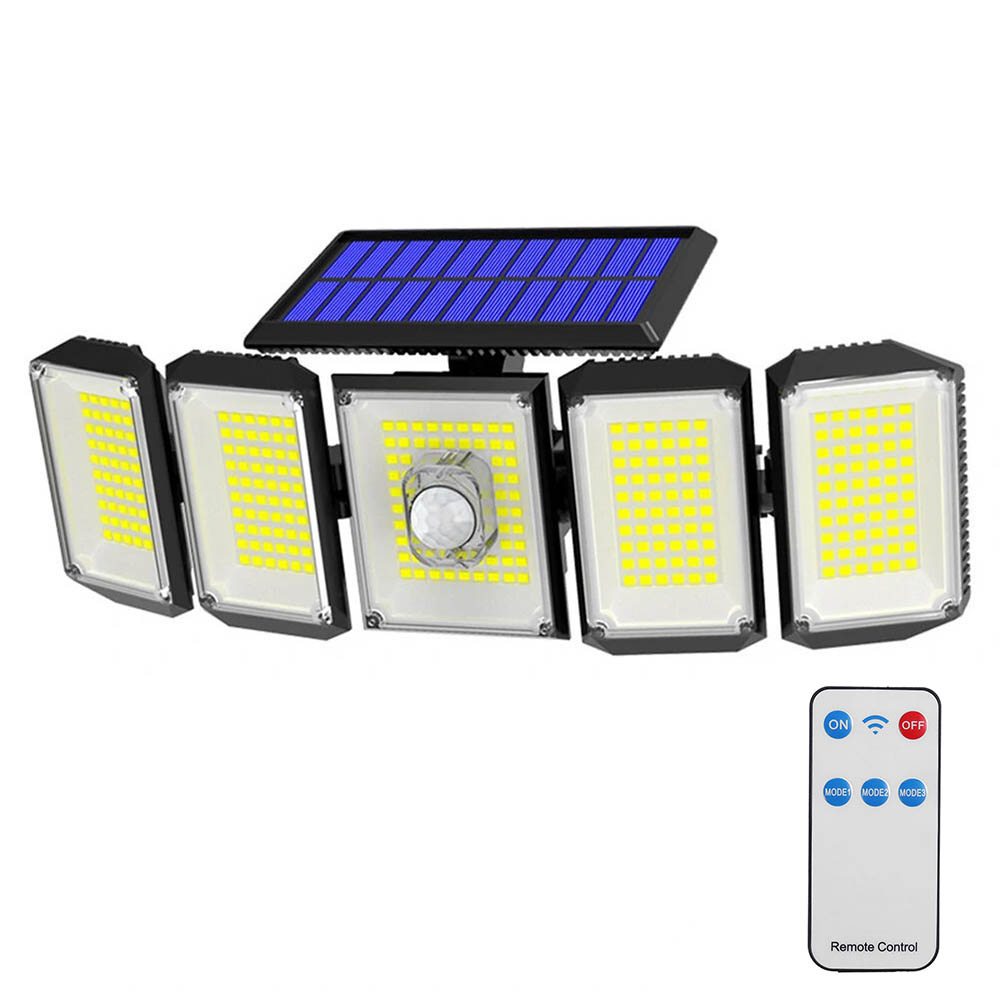E-shop 5 panelová otočná 300 LED- ová solárna lampa