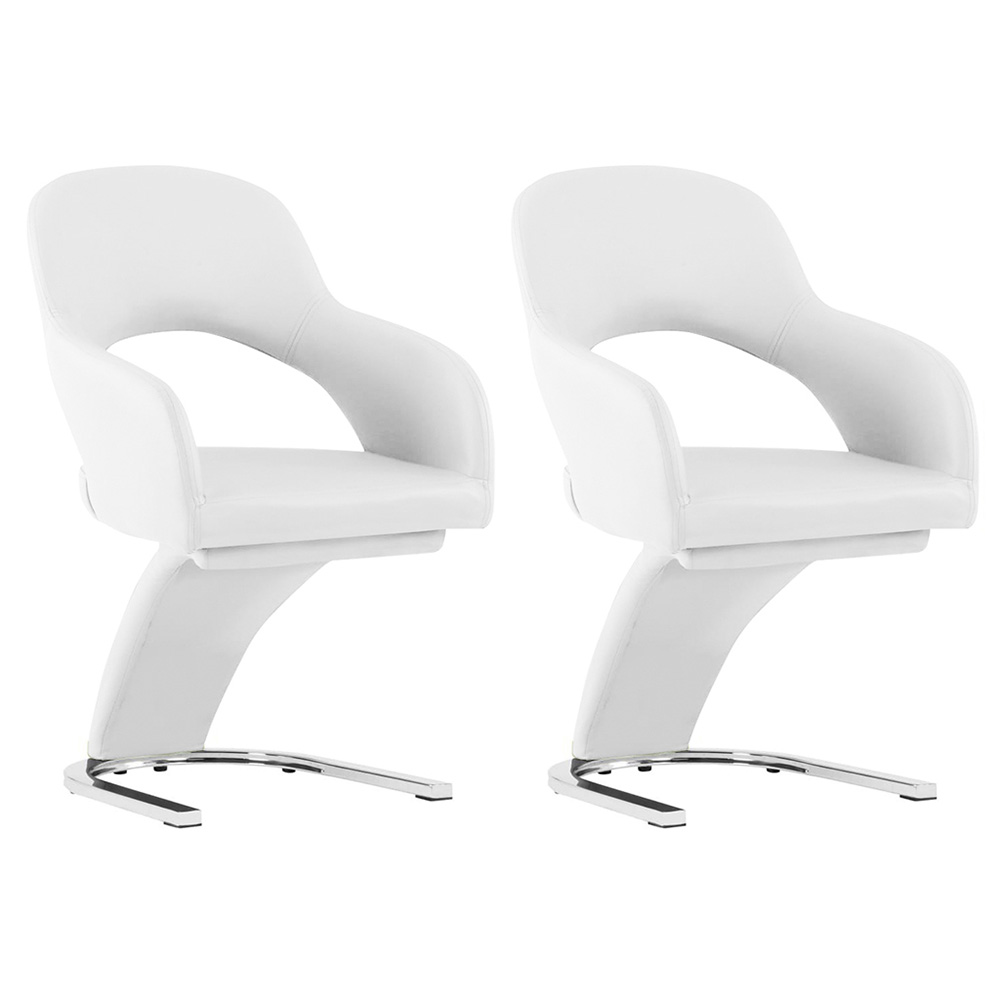 E-shop Jedálenské stoličky Emma, 2 ks, 2 rôzne farby, biele
