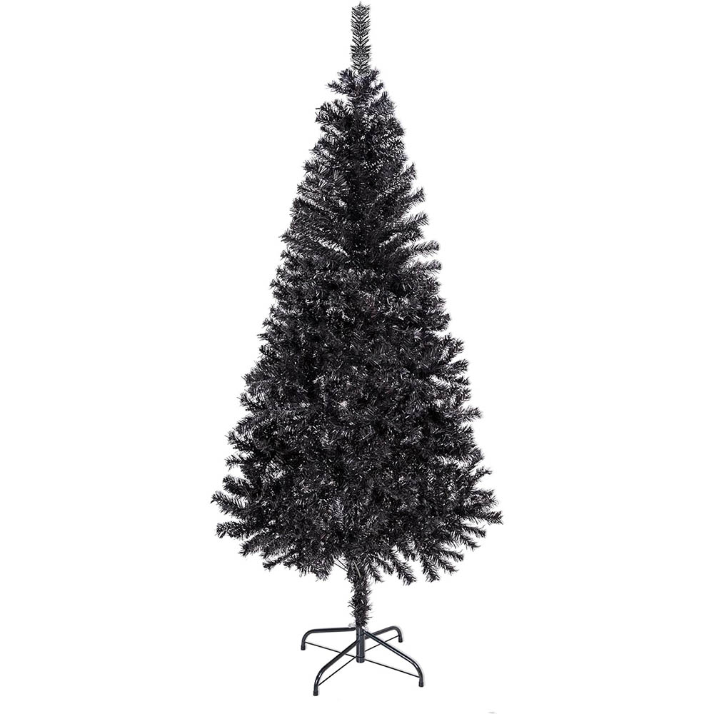 E-shop Čierny umelý vianočný stromček, 120 cm 230 vetiev