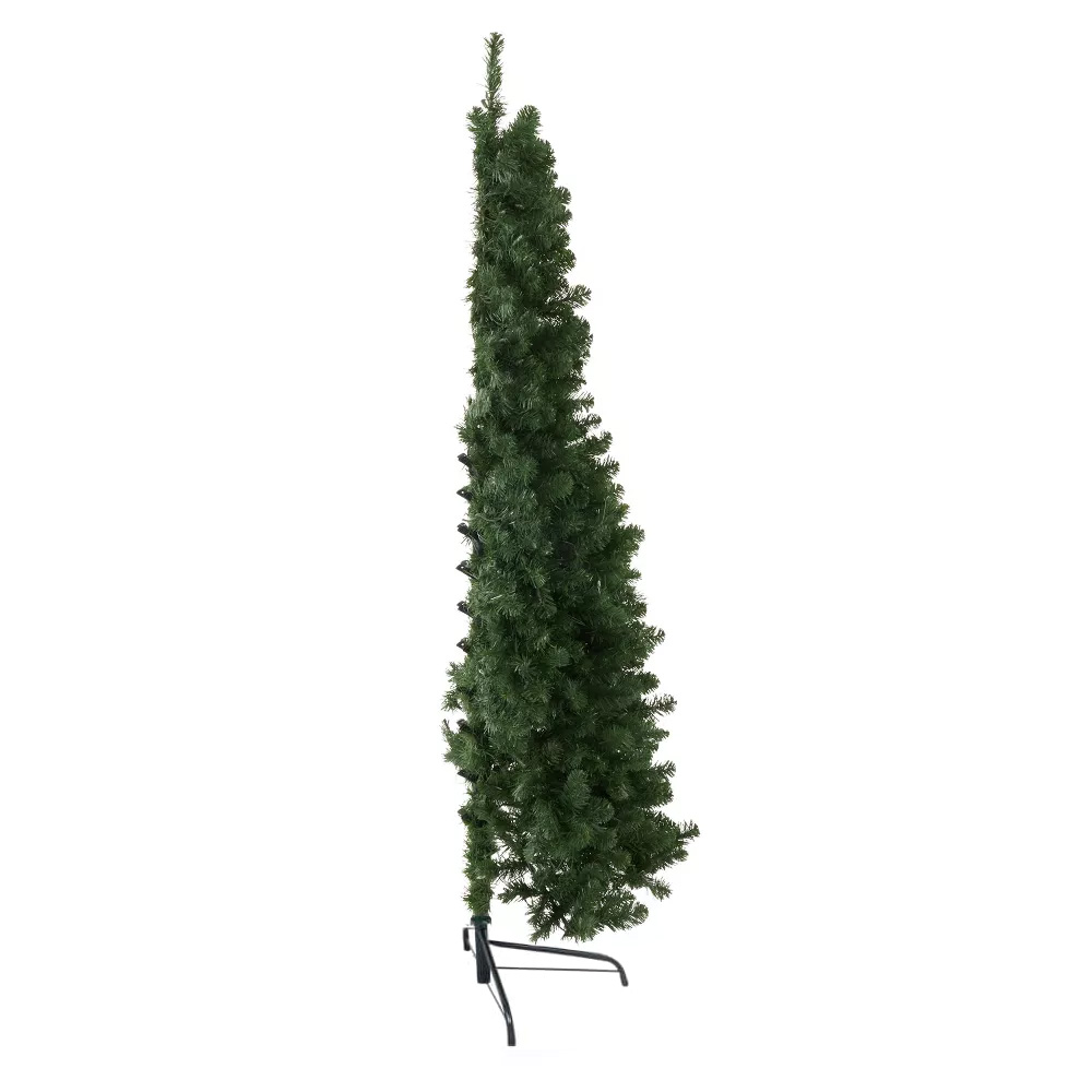 Umelý vianočný polovičný stromček, 160 LED- ov, 180 cm 340 vetiev