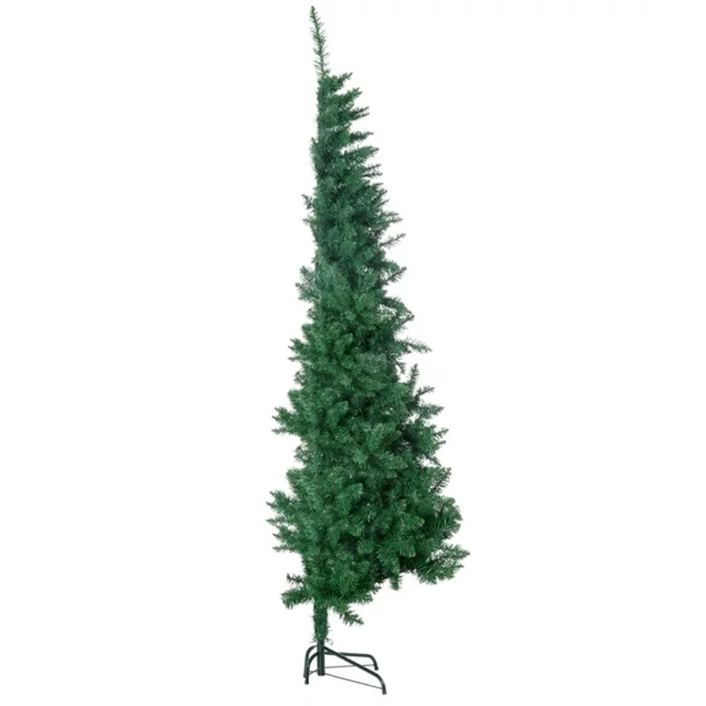 E-shop Umelý vianočný polovičný stromček, 210 cm 500 vetiev