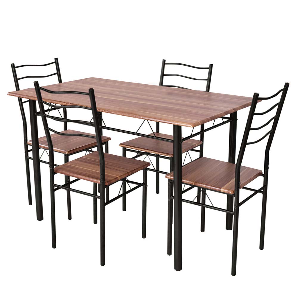 Timeless Tools Kovový jedálenský stôl so 4 stoličkami