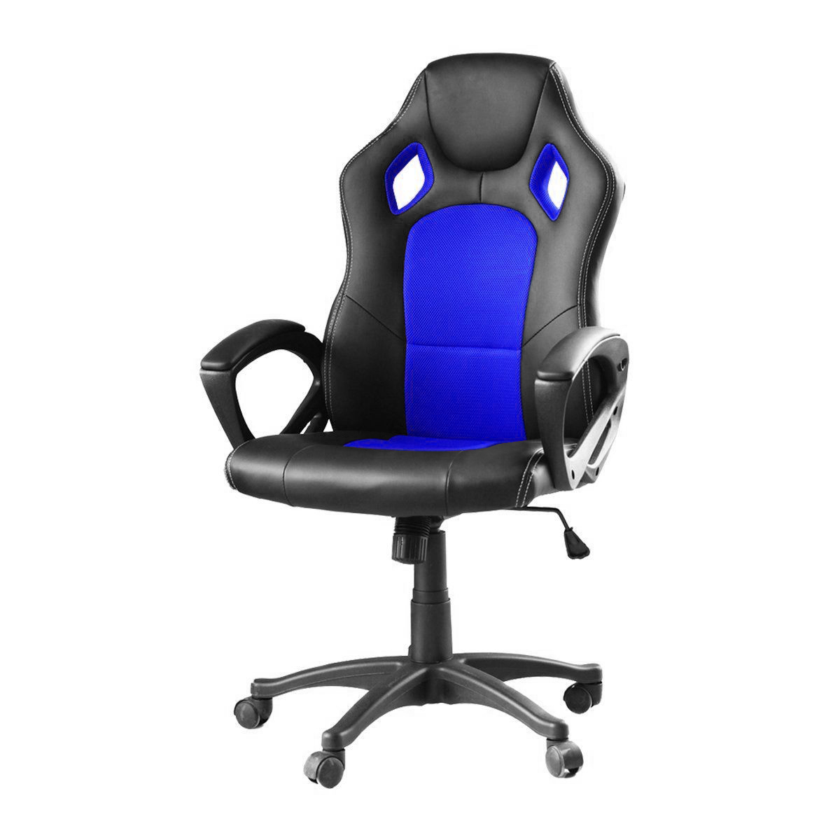 E-shop Gamer stolička Basic s farebnou opierkou, modrá